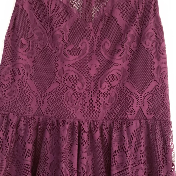 NWOT LACE BACK Purple EXPRESS Never Worn - Picture 3 of 8